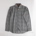 Men's Print Sateen Long Sleeve Cotton Shirt